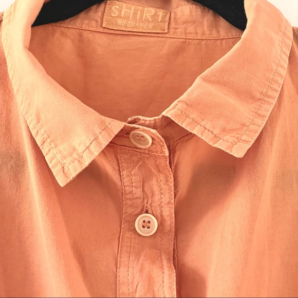 CP Shades Orange SHiRt Long Sleeve 100% Cotton Shirt, size L - Picture 3 of 9